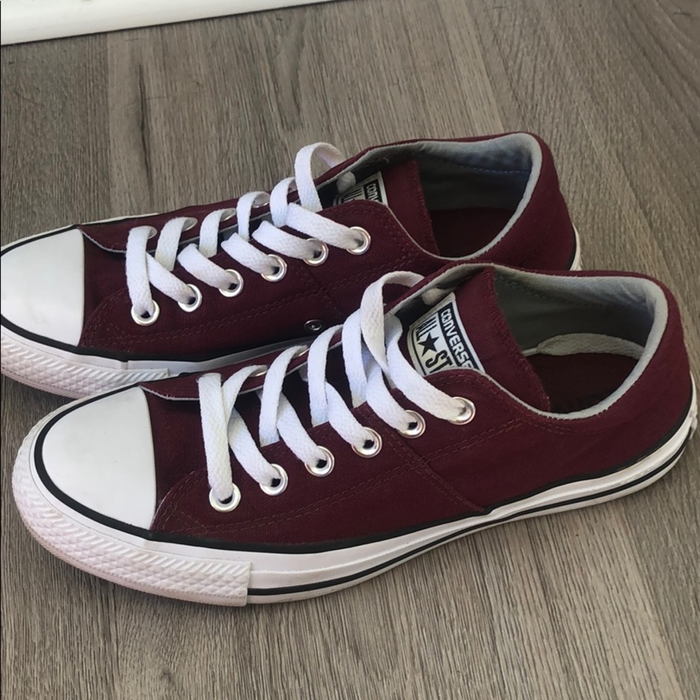 Burgundy Converse